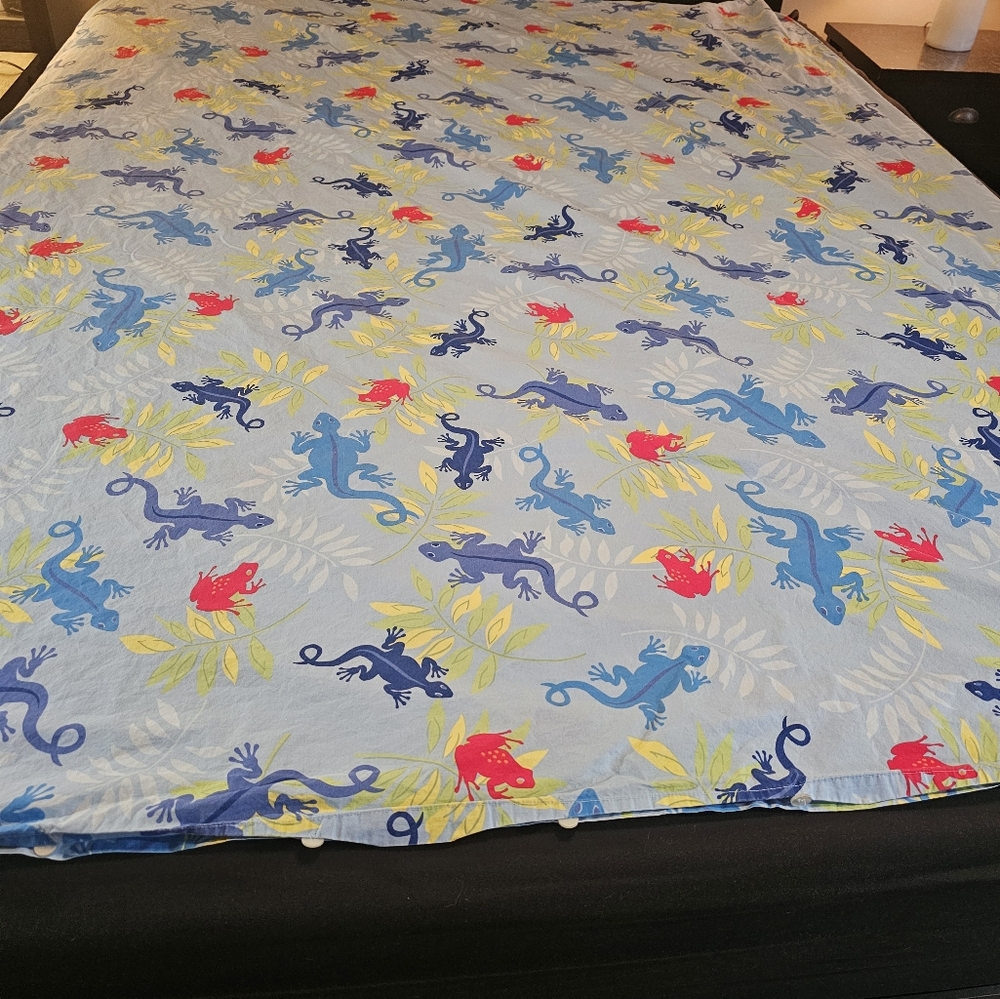 The Company Store Lizards Twin Duvet Cover
